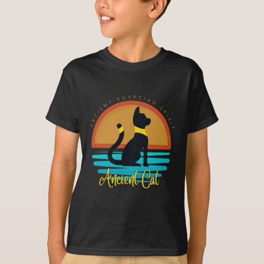 ヴィンテージエジプト猫Tシャツ Tシャツ (正面)