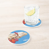 ヴィンテージエジプト航空旅行広告 コースター (側面)