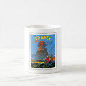 ヴィンテージエジプト航空旅行広告 コーヒーマグカップ (中央)