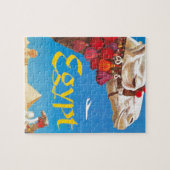 ヴィンテージエジプト航空旅行広告 ジグソーパズル (横)