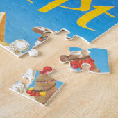 ヴィンテージエジプト航空旅行広告 ジグソーパズル (側面)