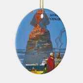 ヴィンテージエジプト航空旅行広告 セラミックオーナメント (右)
