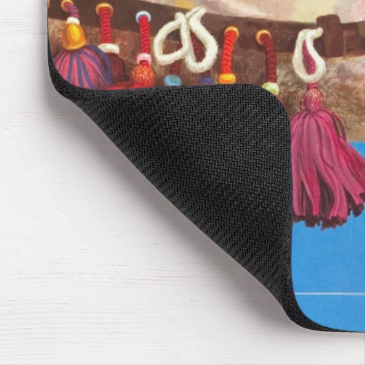 ヴィンテージエジプト航空旅行広告 マウスパッド (コーナー)