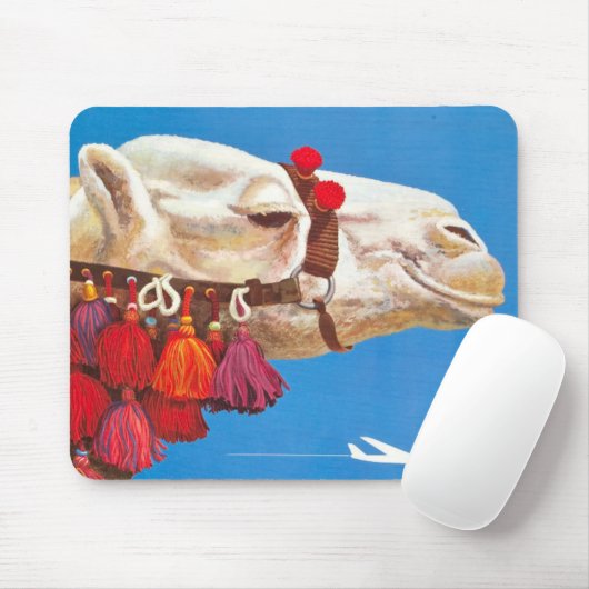 ヴィンテージエジプト航空旅行広告 マウスパッド (マウス)