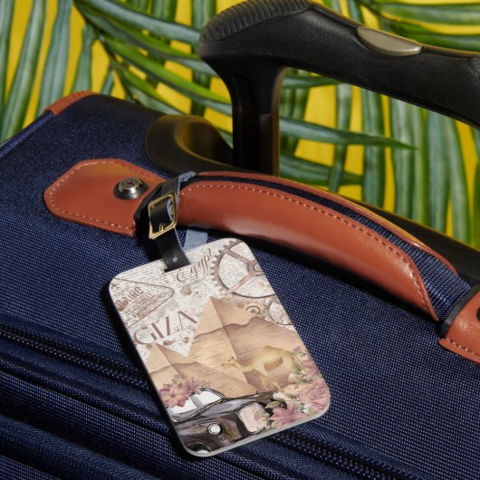 ヴィンテージエジプト荷物タグ ラゲッジタグ (正面インサイチュ1)