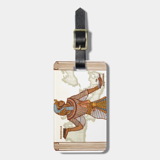 ヴィンテージエジプト荷物タグ ラゲッジタグ (正面縦)