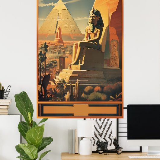ヴィンテージエジプト エジプトを探検 ポスター (ホームオフィス)