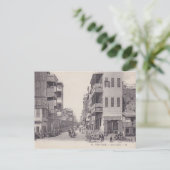 ヴィンテージエジプト、ポートサイド、アラブの町 ポストカード (スタンド正面)