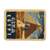 ヴィンテージエジプ素晴らしト:ギザ旅行のピラミッド マグネット (横)