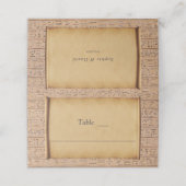 ヴィンテージエジプ結婚トパピルスの表番号 プレイスカード (外部開封)