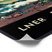 ヴィンテージエジンバラスコットランド旅行ポスター ポスター (角)