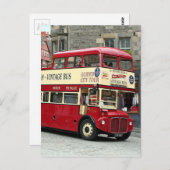 ヴィンテージエジンバラツアーバス，スコットランド，英国 ポストカード (正面/裏面)