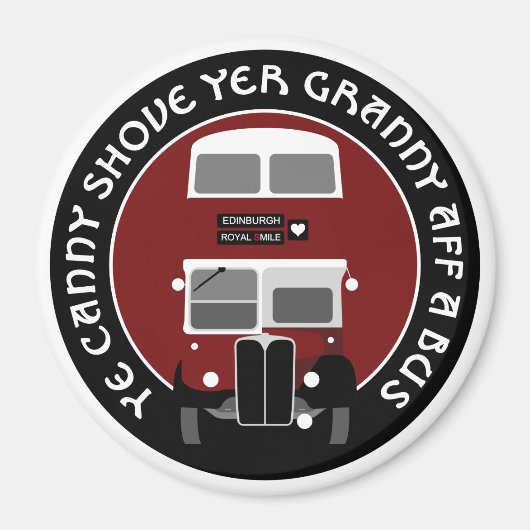 ヴィンテージエジンバラ二重層バスマグネット マグネット (正面)