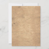 ヴィンテージエスケープルームミステリーバースデーパーティー 招待状 (裏面)