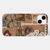 ヴィンテージエステティックブラウンデザイン Case-Mate iPhoneケース (裏面 (横))