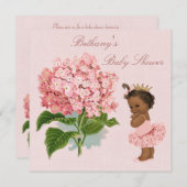 ヴィンテージエスニックプリンセストゥトゥアドレンジアベビーシャワー 招待状 (正面/裏面)