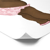 ヴィンテージエスニックプリンセスベビーシャワーバナー ポスター (角)