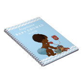 ヴィンテージエスニックボーイオンフォンベビーシャワーゲストブック ノートブック (右側)