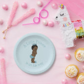 ヴィンテージエスニックリトルプリンスベビーシャワーブルー ペーパープレート (パーティー)