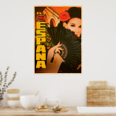 ヴィンテージエスパーナ旅行ポスター ポスター (キッチン)