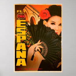 ヴィンテージエスパーナ旅行ポスター ポスター