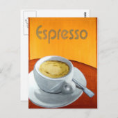 ヴィンテージエスプレッソコーヒー ポストカード (正面/裏面)
