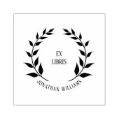 ヴィンテージエックスリリスローレルリースカスタムブック ラバースタンプ (インプリント)