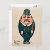 ヴィンテージエッグコップイースターポストカード ポストカード (正面/裏面)