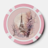 ヴィンテージエッフェルタワートランプのポーカーチップ ポーカーチップ (裏面)