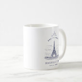 ヴィンテージエッフェルタワーバスティーリデイ コーヒーマグカップ (正面右)