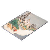 ヴィンテージエッフェルタワーパリエアトラベル広告ズ ノートブック (左側)