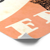 ヴィンテージエッフェルタワーパリエアトラベル広告ズ ポスター (角)