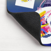 ヴィンテージエッフェルタワーパリエアトラベル広告ズ マウスパッド (コーナー)