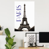 ヴィンテージエッフェルタワーパリトラベル ポスター (ホームオフィス)