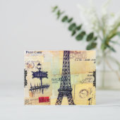 ヴィンテージエッフェルタワーパリハ感動的ガキ ポストカード (スタンド正面)