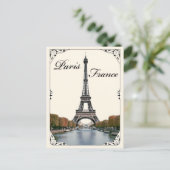 ヴィンテージエッフェルタワーパリフランストラベル ポストカード (スタンド正面)