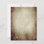 ヴィンテージエッフェルタワーパリブライダルシャワー 招待状 (裏面)