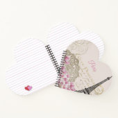 ヴィンテージエッフェルタワーパリポストカード ノートブック (内部)