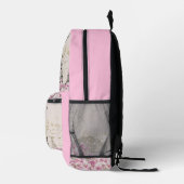 ヴィンテージエッフェルタワーパリポストカード プリントバックパック (右)