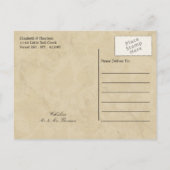 ヴィンテージエッフェルタワーパリポストマークザデイト 案内ポストカード (裏面)