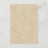 ヴィンテージエッフェルタワーパリポストマーク結婚ズ エンクロージャーカード (裏面)