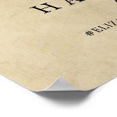 ヴィンテージエッフェルタワーパリポストマーク結婚ズ ポスター (角)