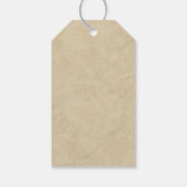 ヴィンテージエッフェルタワーパリポストマーク結婚式の引き出物 ギフトタグ (裏面)