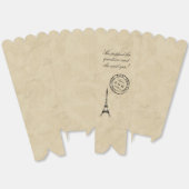 ヴィンテージエッフェルタワーパリポストマーク結婚式の引き出物 フェイバーボックス (見開き)