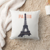 ヴィンテージエッフェルタワーパリヨーロッパ旅行写真 クッション (ブランケット)