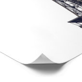 ヴィンテージエッフェルタワーパリヨーロッパ旅行写真 ポスター (角)