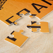 ヴィンテージエッフェルタワーパリヨーロッパ ジグソーパズル (側面)