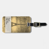 ヴィンテージエッフェルタワーパリ ラゲッジタグ (正面横)