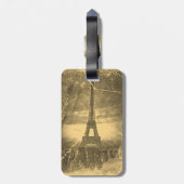 ヴィンテージエッフェルタワーパリ ラゲッジタグ (裏面縦)