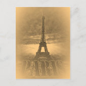 ヴィンテージエッフェルタワーパリ#1 – はがき (正面)